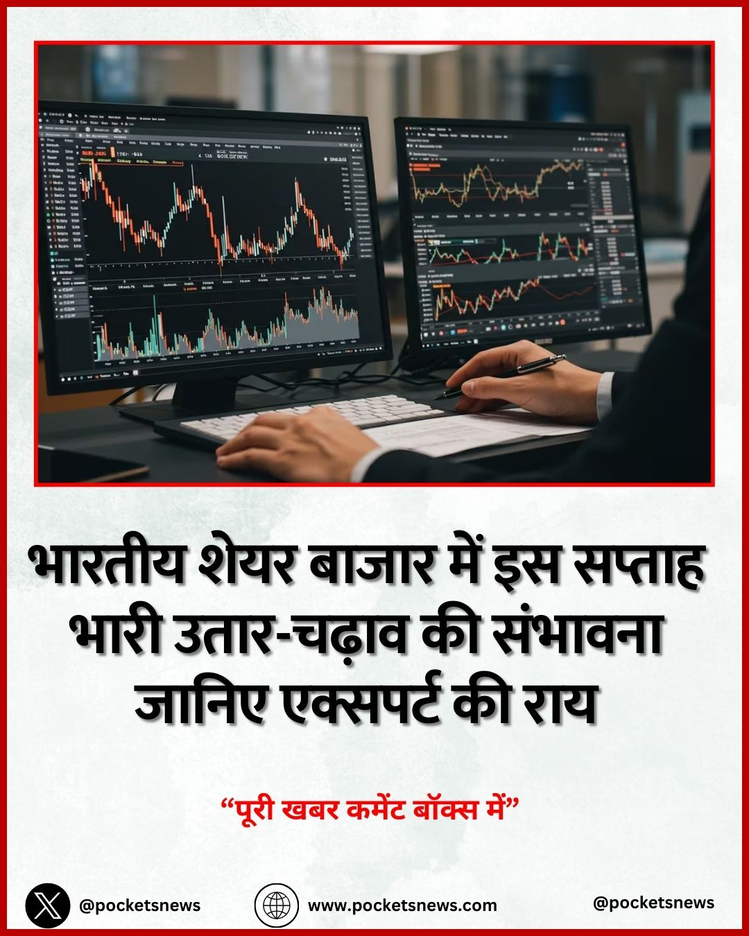 भारतीय शेयर बाजार में इस सप्ताह भारी उतार-चढ़ाव की संभावना जानिए एक्सपर्ट की राय