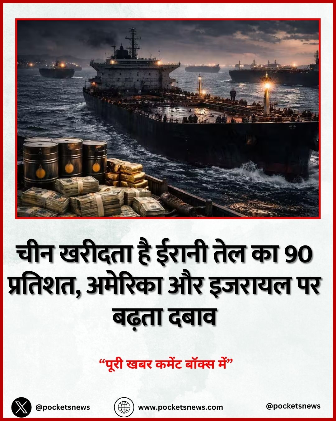 चीन खरीदता है ईरानी तेल का 90 प्रतिशत, अमेरिका और इजरायल पर बढ़ता दबाव