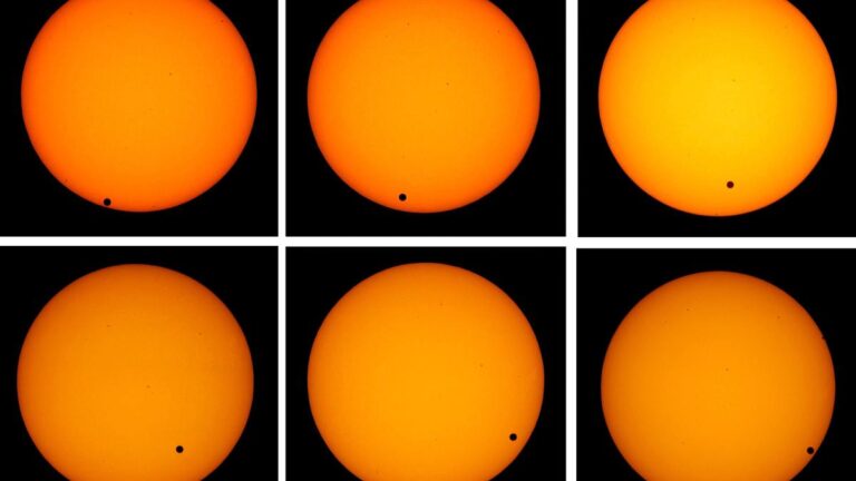 The first recorded observation of the transit of Venus 