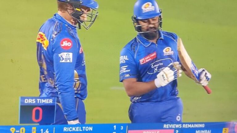 IPL 2025: मुंबई इंडियंस की जीत के बाद अंपायरिंग पर हुआ बवाल, रोहित का DRS फैसला बना चर्चा का विषय