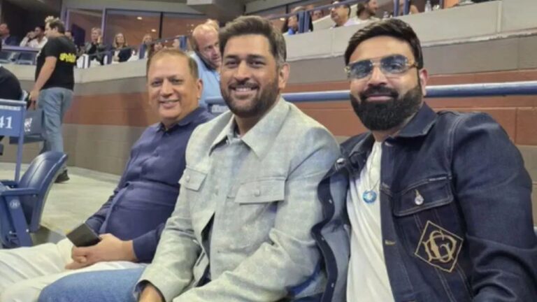 यूएस ओपन में दिखे MS Dhoni, जोकोविच के मैच में छाया स्टार पॉवर, फैंस हुए हैरान
