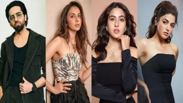 पति पत्नी और वो दो का धमाकेदार पोस्टर रिलीज आयुष्मान बने शिकार सारा का नया अंदाज