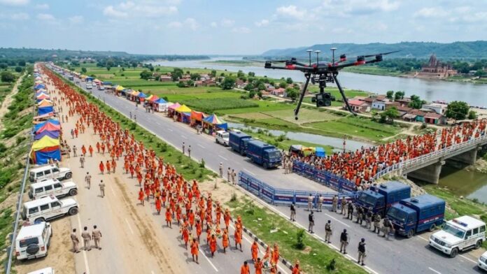 हापुड़ में कांवड़ यात्रा 2026 की तैयारियां तेज, ड्रोन निगरानी, CCTV और कड़ी सुरक्षा व्यवस्था के निर्देश