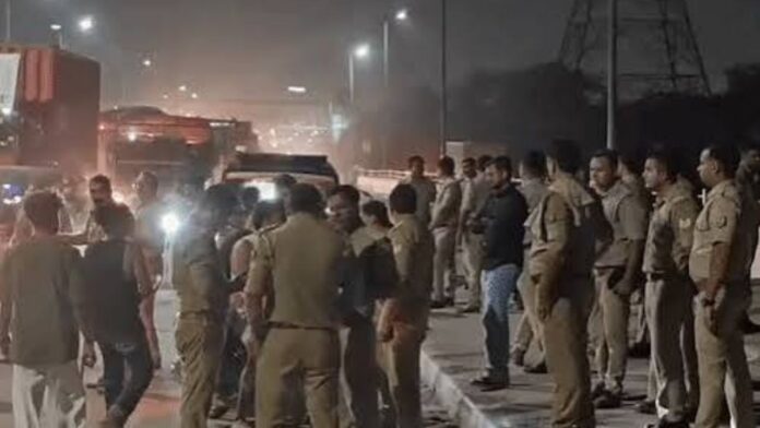 हरिद्वार जा रहे कांवड़िए की दर्दनाक मौत, NH-9 पर हादसे के बाद लगा लंबा जाम
