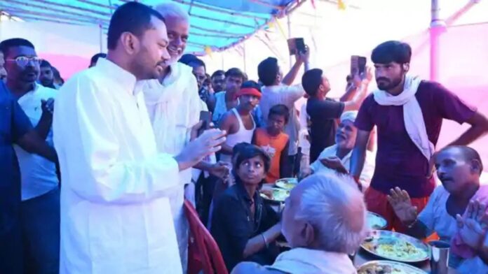 बिहार बाढ़ के बीच राघोपुर पहुंचे स्वास्थ्य मंत्री निशांत कुमार, राहत शिविर में व्यवस्थाओं का लिया जायजा