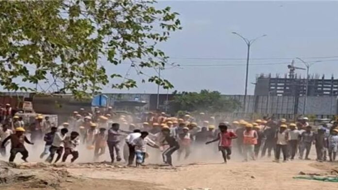 गुरुग्राम में 19वीं मंजिल से गिरे दो श्रमिक, एक की मौत; हादसे के बाद जमकर हंगामा