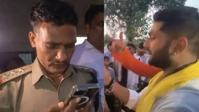 पन्ना में डैम विस्थापितों के मुद्दे पर यूथ कांग्रेस का प्रदर्शन, TI से भिड़े अभिषेक परमार